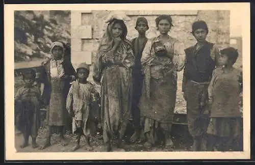 AK Albanien, Sinti und Roma / Zigeunergruppe