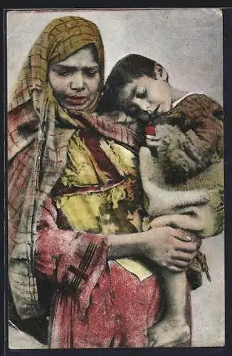 AK Albanien, Sinti und Roma / Zigeunermutter