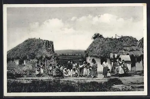 AK Vranovské Cemerné, Cigánský tábor, Sinti und Roma / Zigeuner