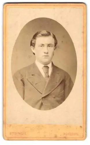 Fotografie Otto Patzig, Würzburg, Unteres Mainquai, Herr Weippert im Jahr 1878