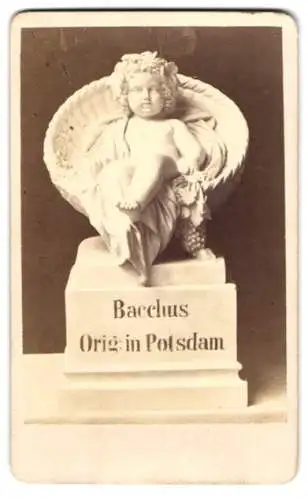 Fotografie unbekannter Fotograf und Ort, Statue: Bacchus, nach Troschel