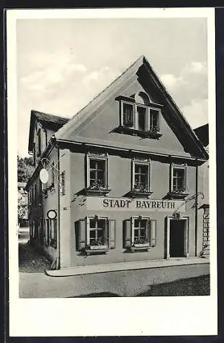 AK Berneck / Bad, Gasthaus Zur Stadt Bayreuth