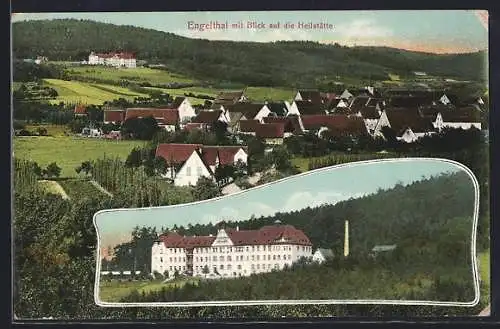 AK Engelthal / Frankenalb, Teilansicht mit Blick auf die Heilstätte