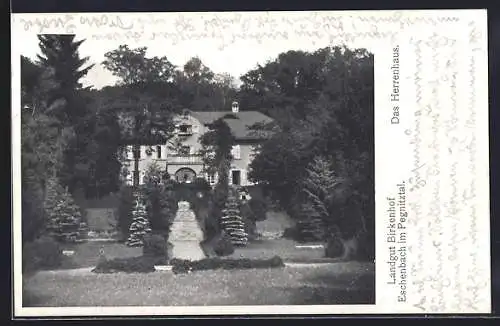 AK Eschenbach / Pegnitz, Landgut Birkenhof, Herrenhaus