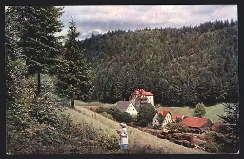 AK Unterachtel / Simmelsdorf, Kurhaus und Restaurant Zeller