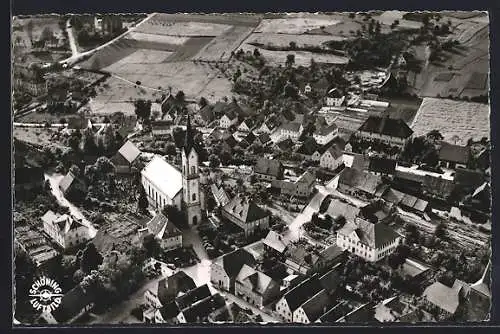 AK Ebermannstadt, Ortsansicht vom Flugzeug aus