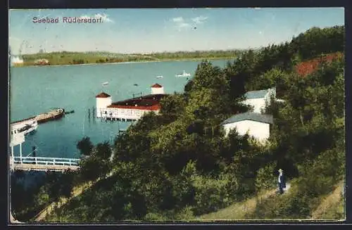 AK Rüdersdorf / Kalkberge, Blick auf die Ortschaft