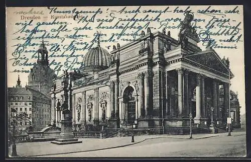 AK Dresden, Strassenpartie an der Kunstakademie