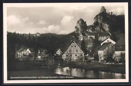 AK Tüchersfeld /Fränk. Schweiz, Ort mit Schloss Kohlstein