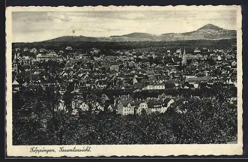 AK Göppingen, Gesamtansicht mit Kirche