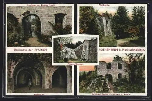 AK Schnaittach, Ansichten der Festung Rothenberg