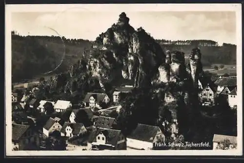 AK Tüchersfeld /Fränk. Schweiz, Teilansicht