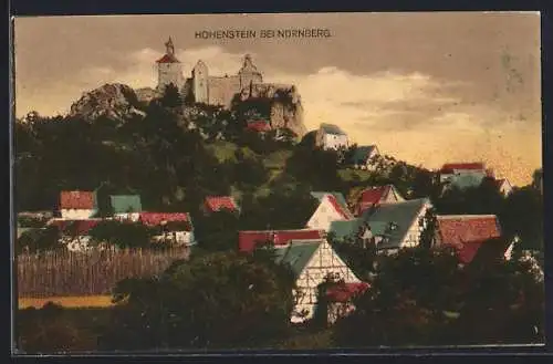 AK Hohenstein / Fränk. Alb, Blick auf die Festung