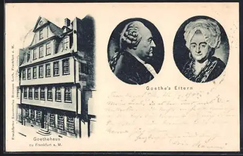 AK Alt-Frankfurt, Das Goethehaus, Goethes Eltern
