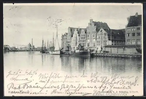 AK Lübeck, Partie am Hafen