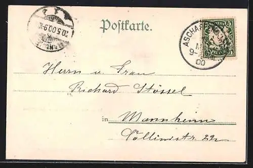 AK Aschaffenburg, Generalansicht der Stadt