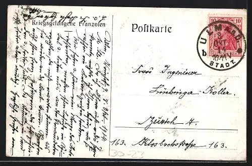 AK Kriegsgefangene Franzosen