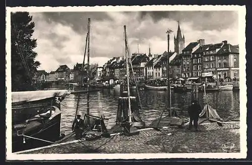 AK Königsberg, Pregelpartie mit Fischmarkt