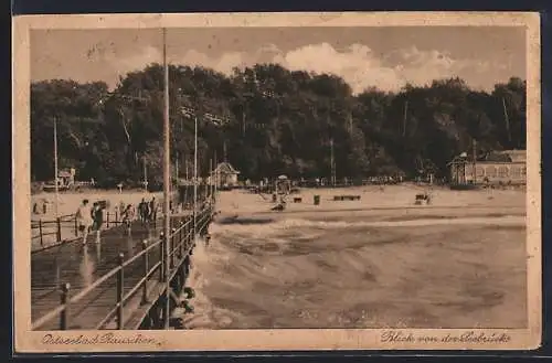 AK Rauschen /Ostsee, Blick von der Seebrücke