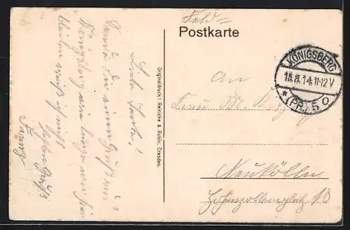 AK Königsberg, Hafenpartie mit Booten