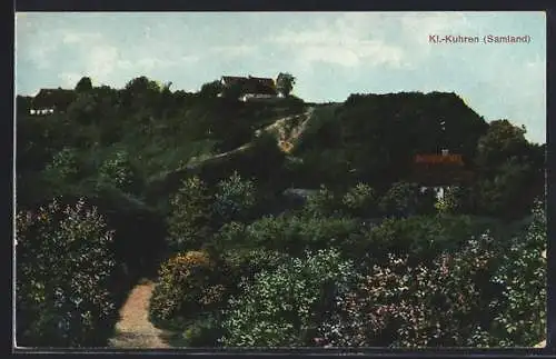 AK Kl.-Kuhren /Samland, Ortspanorama mit Umgebung