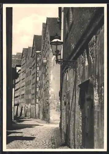 AK Königsberg, Alte Speicher, Strassenpartie