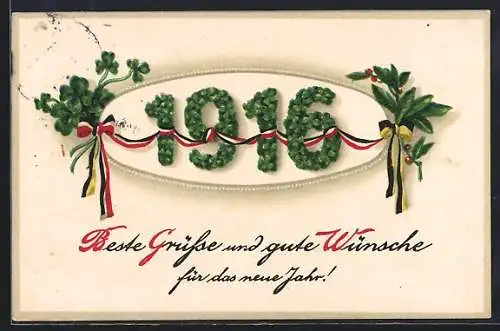 Künstler-AK Glückwünsche für das neue Jahr 1916