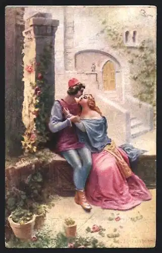 Künstler-AK Domenico Mastroianni: Giulletta e Romeo