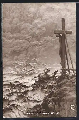 Künstler-AK Domenico Mastroianni: Seigneur sauvez-nous!