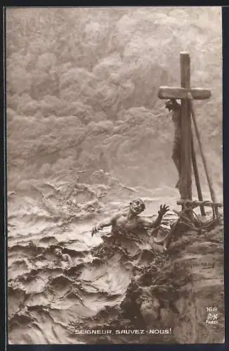 Künstler-AK Domenico Mastroianni: Seigneur, sauvez-nous!