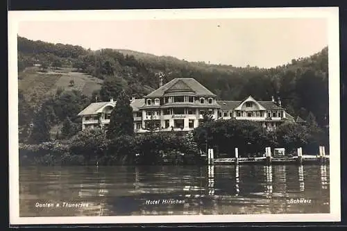 AK Gunten, Hotel Hirschen am Thunersee