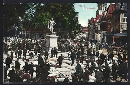 AK Hoorn, Marktszene auf dem Käsemarkt