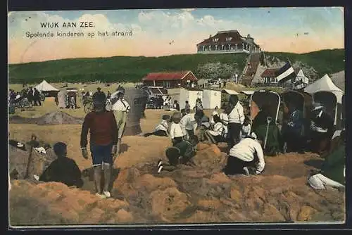 AK Wijk aan Zee, Spelende kinderen op het strand