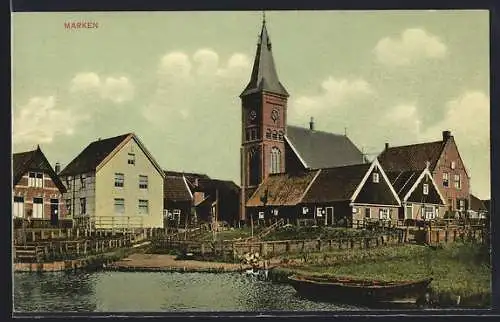 AK Marken, Blick auf die Kirche