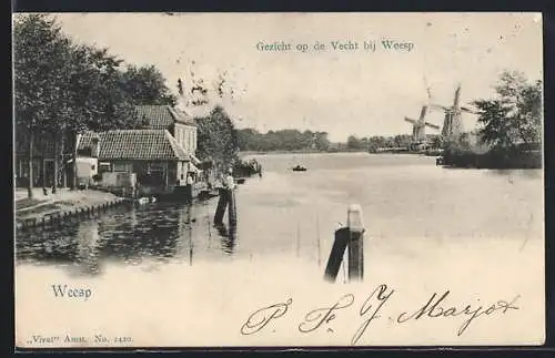 AK Weesp, Gezicht op de Vecht