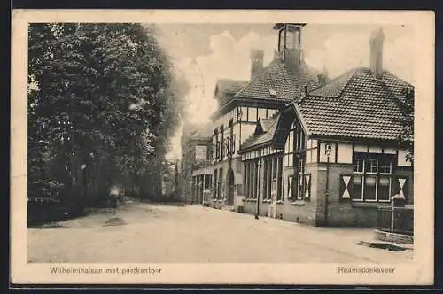 AK Raamdonksveer, Wilhelminalaan met postkantoor