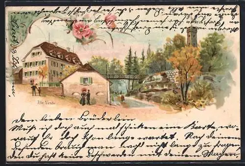 Lithographie Fürth, Alte Veste