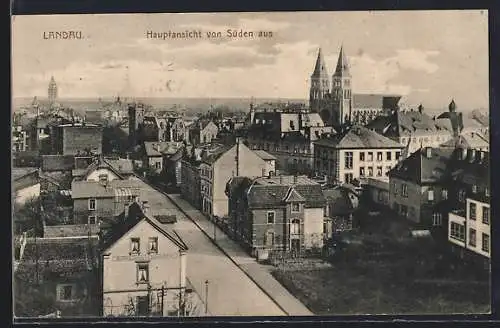 AK Landau / Pfalz, Weissenburger Strasse von Süden