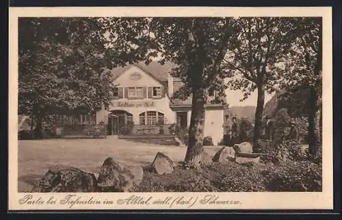 AK Tiefenstein / Albthal, Gasthaus zur Post