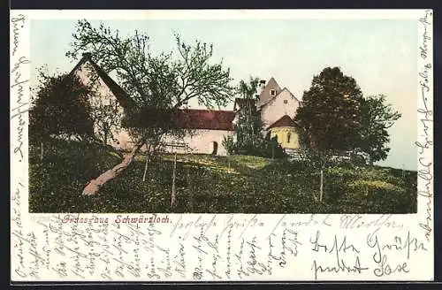 AK Schwärzloch, Blick auf ein Gebäude