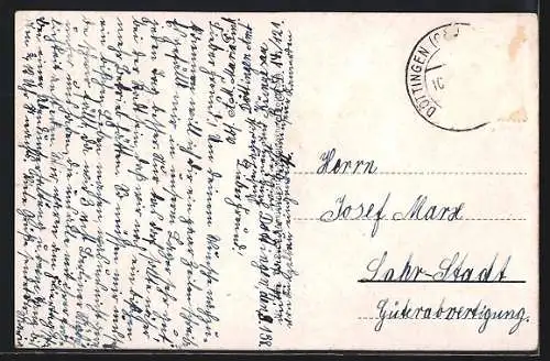 AK Döttingen a. Kocher, Generalansicht der Stadt