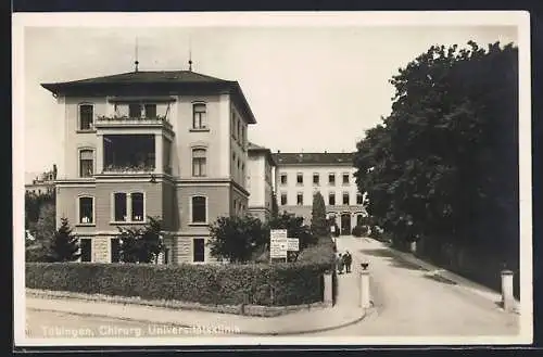 AK Tübingen, Strassenpartie an der Chirurgischen Universitätsklinik