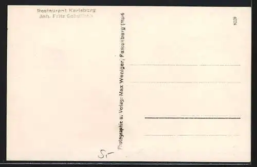 AK Falkenberg / Mark, Blick zur Karlsburg