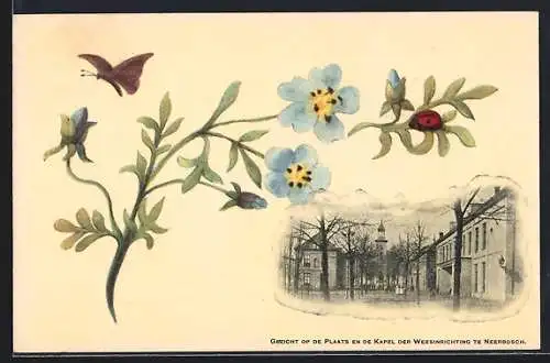 AK Neerbosch, Geicht op de Plaats en de Kapel der Weesinrichting, Waisenhaus mit Kapelle