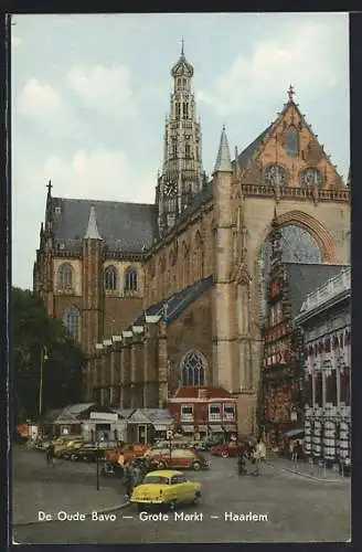 AK Haarlem, Grote Markt, De Oude Bavo