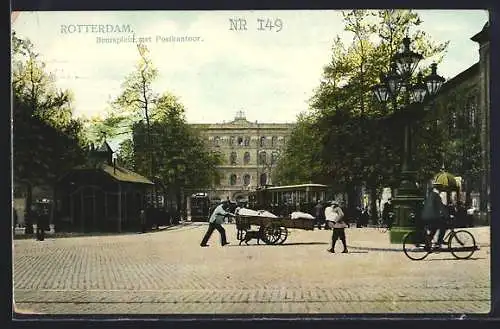 AK Rotterdam, Beursplein met Postkantoor