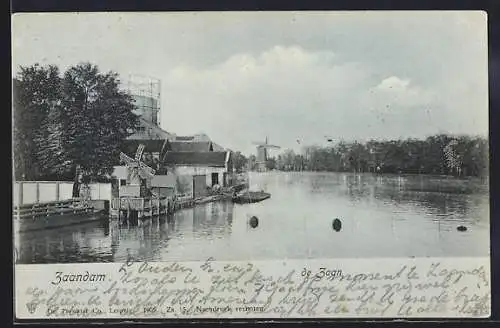AK Zaandam, De Zaan, Windmühlen