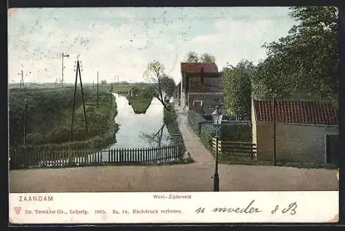 AK Zaandam, Strassenpartie West-Zijderveld