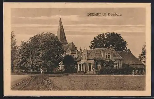 AK Drempt bij Doesburg, Blick in den Ort