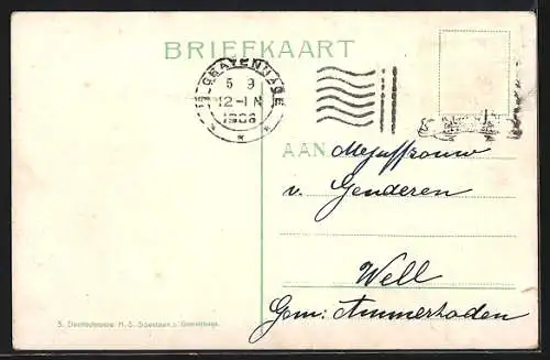 AK s` Gravenhage, Gedempte Spui